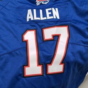 Buffalo bills QB number#17 Josh Allen dri-fit  Jersey nike men size M